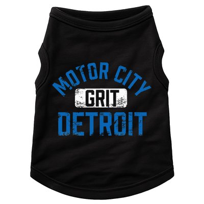 Detroit Michigan Motor City Grit Detroit Motor City Grit Doggie Tank