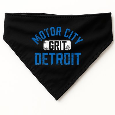 Detroit Michigan Motor City Grit Detroit Motor City Grit USA-Made Doggie Bandana