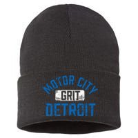 Detroit Michigan Motor City Grit Detroit Motor City Grit Sustainable Knit Beanie