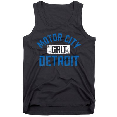 Detroit Michigan Motor City Grit Detroit Motor City Grit Tank Top
