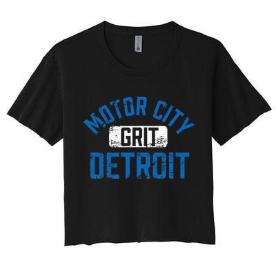 Detroit Michigan Motor City Grit Detroit Motor City Grit Crop Top