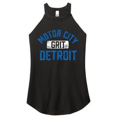 Detroit Michigan Motor City Grit Detroit Motor City Grit Women's Perfect Tri Rocker Tank