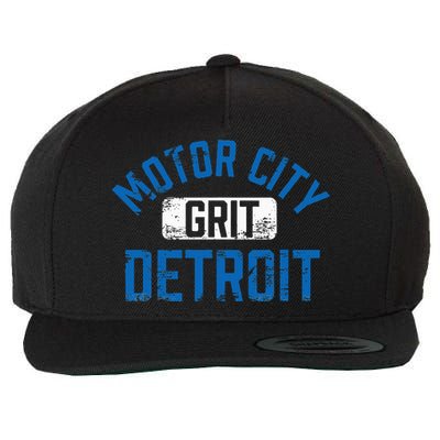 Detroit Michigan Motor City Grit Detroit Motor City Grit Wool Snapback Cap