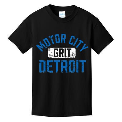 Detroit Michigan Motor City Grit Detroit Motor City Grit Kids T-Shirt