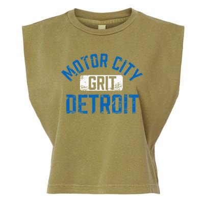 Detroit Michigan Motor City Grit Detroit Motor City Grit Garment-Dyed Women's Muscle Tee