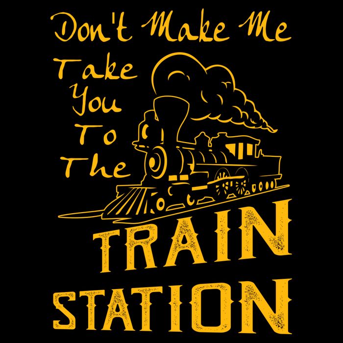 Don't Make Me Take You To The Train Station Bucket Hat