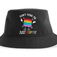 Don't Mind Me Just Poppin' Trendy Sensory Fidget Toy Funny Sustainable Bucket Hat