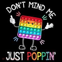 Don't Mind Me Just Poppin' Trendy Sensory Fidget Toy Funny Sustainable Bucket Hat
