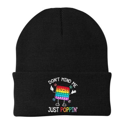 Don't Mind Me Just Poppin' Trendy Sensory Fidget Toy Funny Beanie
