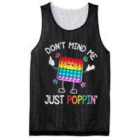 Don't Mind Me Just Poppin' Trendy Sensory Fidget Toy Funny Mesh Reversible Basketball Jersey Tank