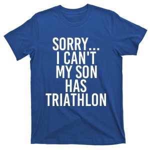 Dad Mom My Son Has Triathlon Gift T-Shirt