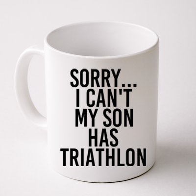 Dad Mom My Son Has Triathlon Gift Coffee Mug