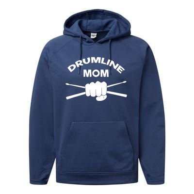 Drumline Mom Music Marching Band Support Performance Fleece Hoodie