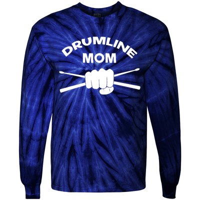 Drumline Mom Music Marching Band Support Tie-Dye Long Sleeve Shirt