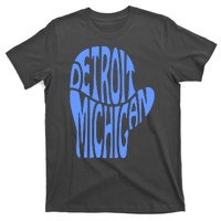 Detroit Michigan Mitten Shaped Word Art T-Shirt