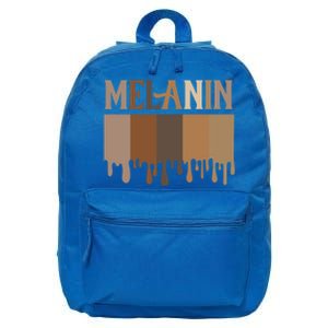 Drippin Melanin Meaningful Funny Gift Juneteenth Black Pride Funny Gift 16 in Basic Backpack