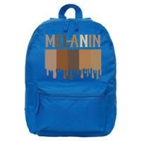 Drippin Melanin Meaningful Funny Gift Juneteenth Black Pride Funny Gift 16 in Basic Backpack