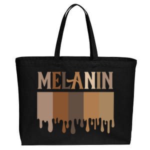 Drippin Melanin Meaningful Funny Gift Juneteenth Black Pride Funny Gift Cotton Canvas Jumbo Tote