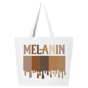 Drippin Melanin Meaningful Funny Gift Juneteenth Black Pride Funny Gift 25L Jumbo Tote