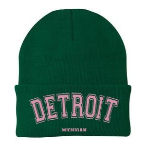 Detroit Michigan Mi Varsity Style On Detroit Knit Cap Winter Beanie