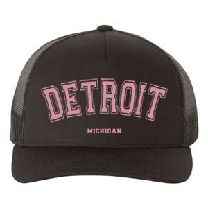 Detroit Michigan Mi Varsity Style On Detroit Yupoong Adult 5-Panel Trucker Hat