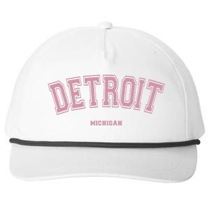 Detroit Michigan Mi Varsity Style On Detroit Snapback Five-Panel Rope Hat