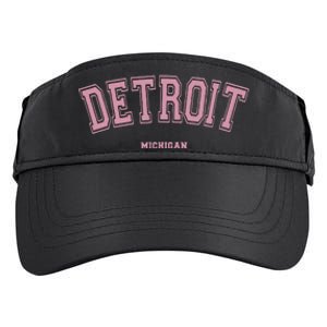 Detroit Michigan Mi Varsity Style On Detroit Adult Drive Performance Visor