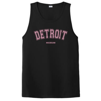 Detroit Michigan Mi Varsity Style On Detroit PosiCharge Competitor Tank