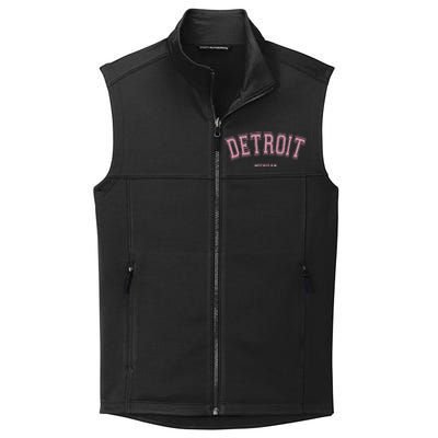 Detroit Michigan Mi Varsity Style On Detroit Collective Smooth Fleece Vest