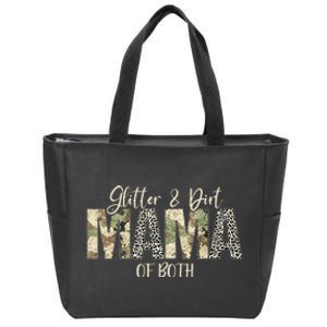 Dirt Mom Mama Of Both Zip Tote Bag