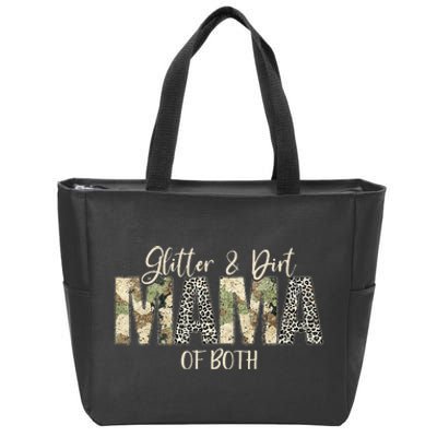 Dirt Mom Mama Of Both Zip Tote Bag