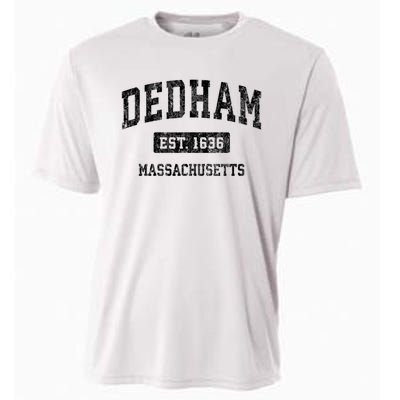 Dedham Massachusetts Ma Vintage Established Sports Design Cooling Performance Crew T-Shirt