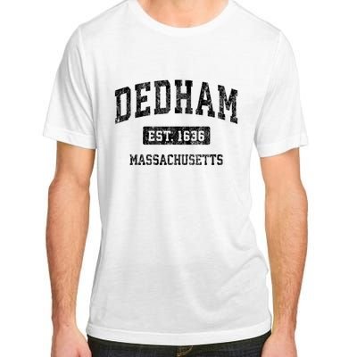 Dedham Massachusetts Ma Vintage Established Sports Design Adult ChromaSoft Performance T-Shirt