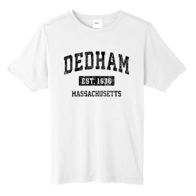 Dedham Massachusetts Ma Vintage Established Sports Design Tall Fusion ChromaSoft Performance T-Shirt