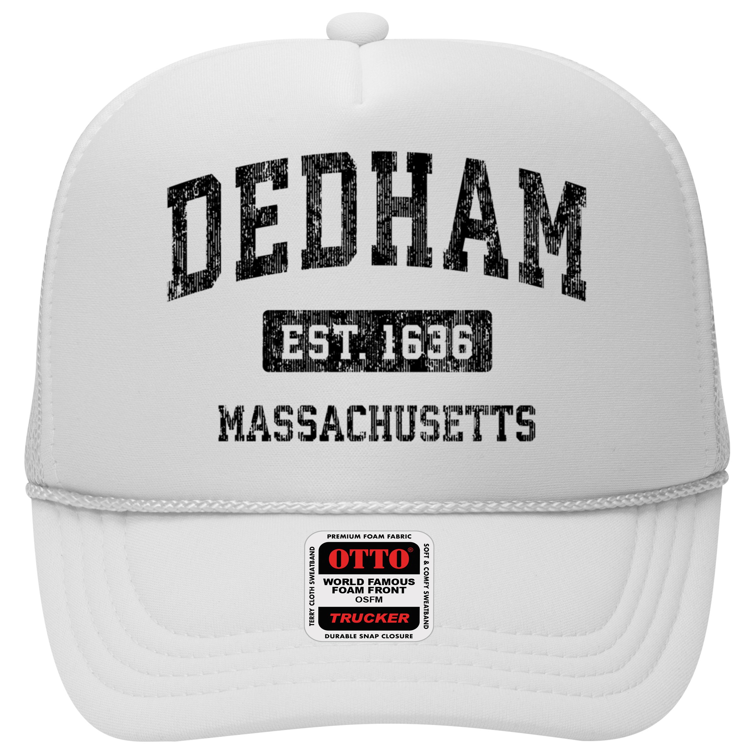 Dedham Massachusetts Ma Vintage Established Sports Design Hat