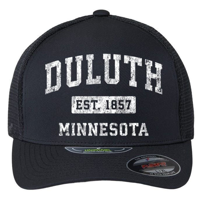 Duluth Minnesota Mn Vintage Established Sports Flexfit Unipanel Trucker Cap