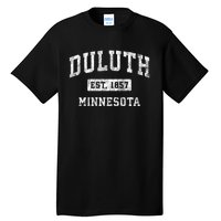 Duluth Minnesota Mn Vintage Established Sports Tall T-Shirt