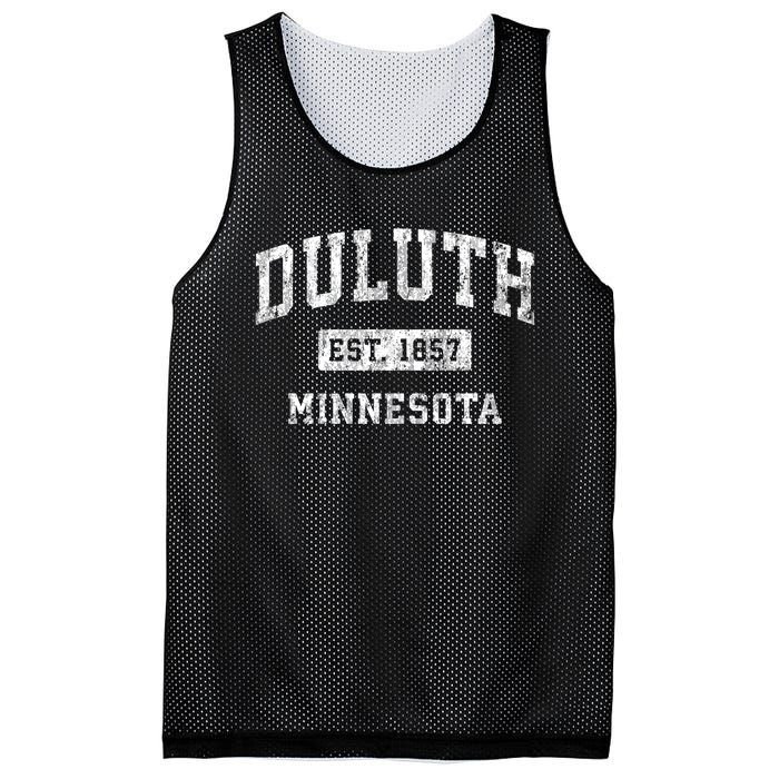 Duluth Minnesota Mn Vintage Established Sports Mesh Reversible Basketball Jersey Tank