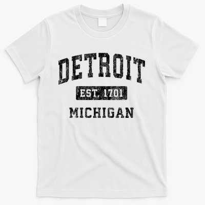 Detroit Michigan Mi Vintage Established Sports Design T-Shirt