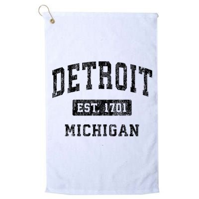 Detroit Michigan Mi Vintage Established Sports Design Golf Towel