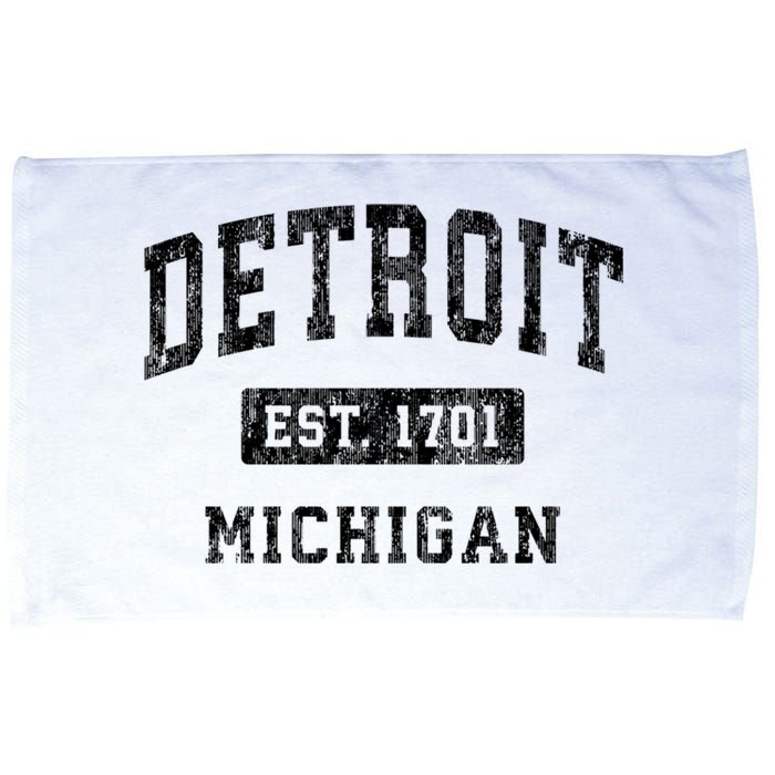 Detroit Michigan Mi Vintage Established Sports Design Microfiber Hand Towel