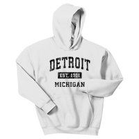 Detroit Michigan Mi Vintage Established Sports Design Kids Hoodie