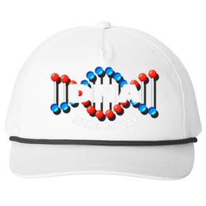 DNA Makes My Day Funny Molecular Biology Lover Snapback Five-Panel Rope Hat