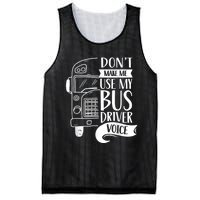 Dont Make Me Use My Bus Driver Voice Voices Drive Driving Mesh Reversible Basketball Jersey Tank