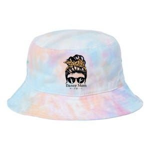 Dance Mom Messy Bun Hair Funny Leopard Dancer Tie Dye Newport Bucket Hat