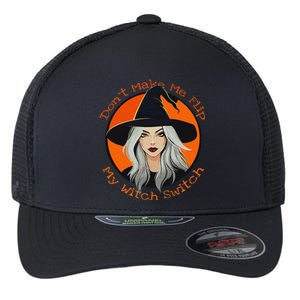 DonT Make Me Flip My Witch Switch Halloween Couples 2024 Flexfit Unipanel Trucker Cap