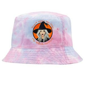 DonT Make Me Flip My Witch Switch Halloween Couples 2024 Tie-Dyed Bucket Hat