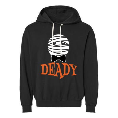 Deady Mummy Matching Mom Dad Halloween 2020 Cool Gift Garment-Dyed Fleece Hoodie