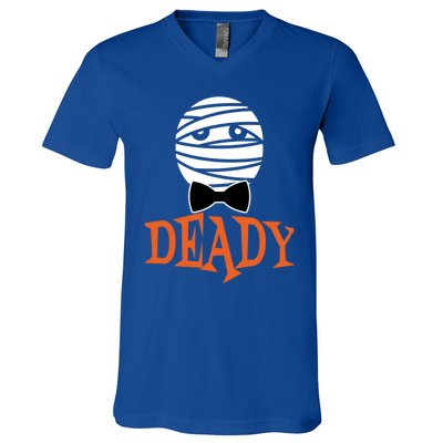 Deady Mummy Matching Mom Dad Halloween 2020 Cool Gift V-Neck T-Shirt