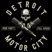 Detroit Michigan Motor City Spark Plug Wings Ride Fast Speed Cooling Performance Crew T-Shirt